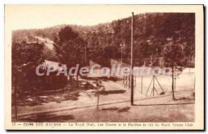 Postcard Old Rayol The Short And The Pavilion Of Th Du Rayol Tennis club