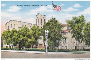 APPLETON, Wisconsin, 1930-1940's; Masonic Temple