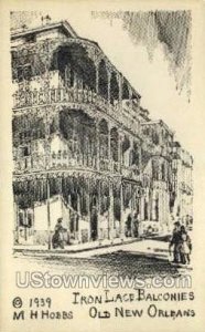 Iron lace balconies - New Orleans, Louisiana LA