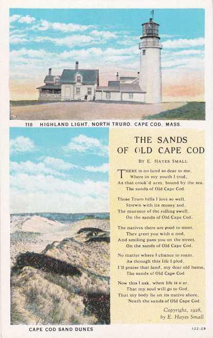 The Sands of Old Cape Cod - Highland Light House, Massachusetts - WB