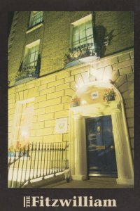 The Fitzwilliam Dublin Irish Hotel Floodlit Entrance Postcard