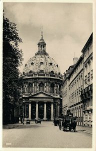 Denmark København Copenhagen Frederikskirken Vintage RPPC 07.27