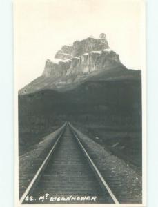 old rppc ABSTRACT - LOOKING DOWN TRAIN TRACK Banff National Park AB W0900