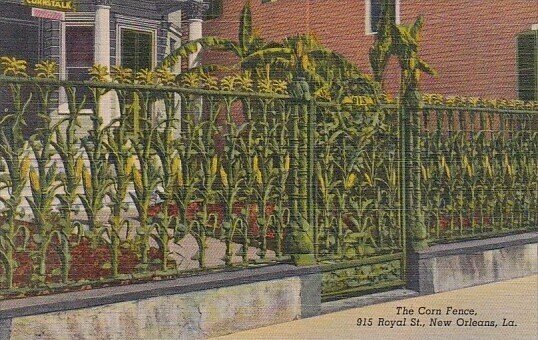 Louisiana New Orleans The Corn Fence 915 Royal Street Curteich