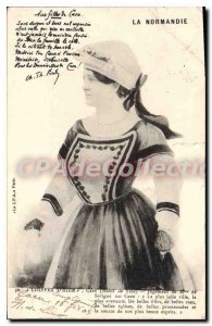 Postcard Old Normandy Caps On Yesterday Caen coat feast of beautiful girls