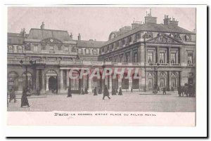 Paris (1) Old Postcard The board & # 39etat Place du Palais Royal