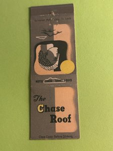 Vintage Matchbook Cover The Chase Roof Hotel Chase St Louis, Missouri MB180