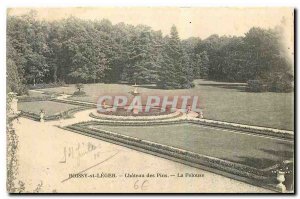 Old Postcard Boissy St Leger Chateau La Pine Lawn