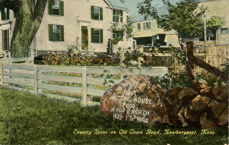 MA - Newburyport. Country Scene on Old Town Road