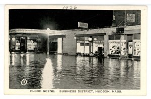 MA - Hudson. Business District, Flood Scene, 1936