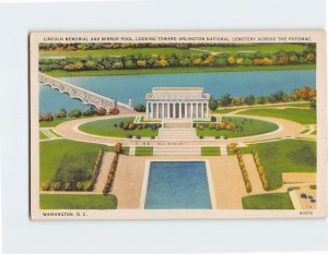 Postcard Lincoln Memorial And Mirror Pool, Washington, District of Columbia