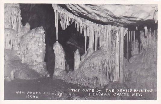 The Gate By The Devils Bath Tub Lehman Cave Caves Nevada Reno Nevada Real Photo