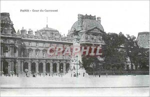 Old Postcard Paris Court of Carousel