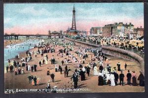 The Sands Pier and Promenade,Blackpool,England,UK