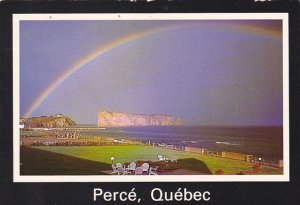 Canada Rainbow Over Perce Ouebec