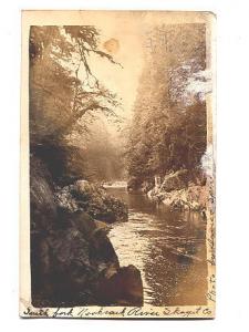 Real Photo, South Fork Nooksack River Washington, Used 1910