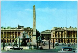 Postcard - Place de la Concorde, Paris, France
