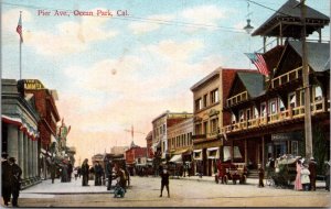 Postcard Pier Avenue in Ocean Park, California