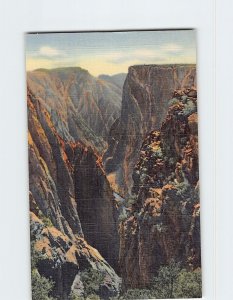 Postcard Black Canyon of the Gunnison Black Canyon Nat'l Monument Colorado USA