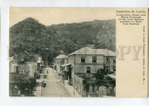 3144582 SAINT LUCIA CASTRIES Corporation str Vintage postcard