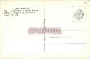 Old Postcard SUPER CHAMONIX-Telepherique The Pras-the-Flegere (1894m) Needles...