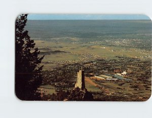 Postcard Will Rogers Shrine, high up on Cheyenne Mountain, Colorado Springs, CO