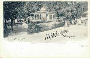 Czech Republic Waldquelle Marienbad Mariánské Lázně Vintage Postcard 07.12