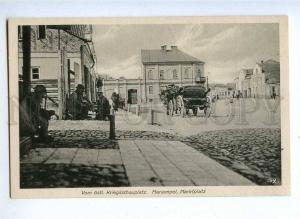 190788 WWI Lithuania Marijampole market place Vintage postcard