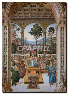 Postcard Modern Siena Cathedral Enea Sylvuis speaks to Jacques I King of Scot...