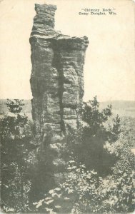 Chimney Rock Camp Douglas Wisconsin WI B&W Postcard Unused