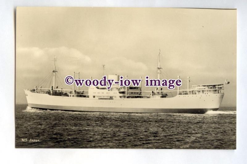 pf0312 - Swedish East Asia Cargo Ship - Japan , built 1950 - postcard