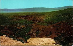 Wasatch Mountain Range Provo Utah Lake Valley Postcard VTG UNP Curteich Vintage  