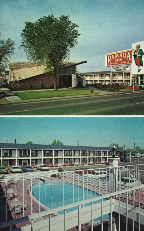 Vintage Postcard Ramada Inn Luxury Hotel Teletype Reservation Denver Colorado CO