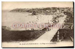 Old Postcard SAINT-QUAY-PORTRIEUX beach semaphore