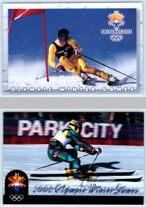 2 Postcards SALT LAKE CITY OLYMPICS 2002 ~ Skiing at PARK CITY, Utah UT  4x6