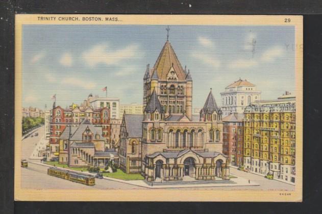 Trinity Church,Boston,MA Postcard 