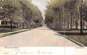 William Street Chatham Ontario Canada 1910c postcard