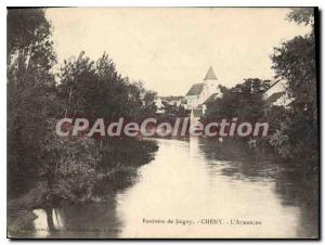 Postcard The Old Cheny Armancon around De Joigny