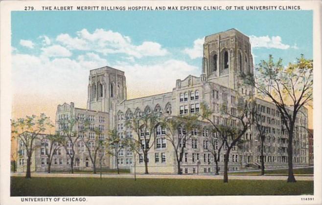 Illinois Chicago The Albert Merritt Billings Hospital & Max Epstein Clinic Un...