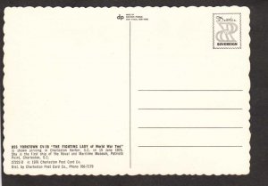 SC USS Yorktown Navy Naval War Ship Charleston South Carolina Postcard