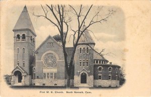 First M.E. Church, South Norwalk, Connecticut ca 1907 Vintage Postcard