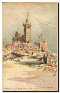 Postcard Old Marseille N D of the Guard