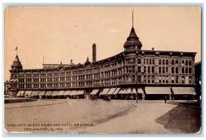 1911 English's Opera House Hotel Circle Indianapolis Indiana IN Vintage Postcard