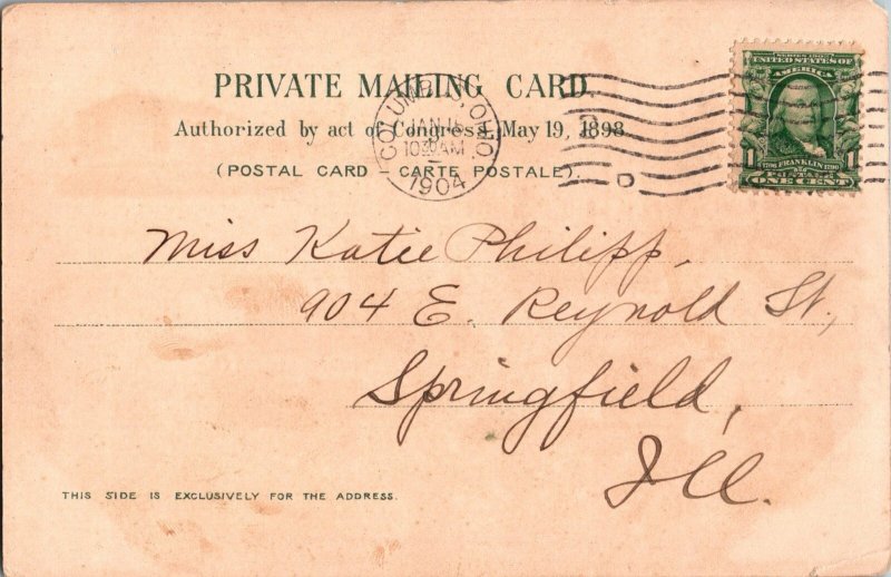 Greetings From The Ohio State University Multi View Antique Postcard KJ8