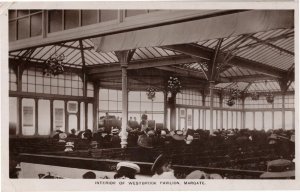 Interior Of Westbrook Pavilion Margate Kent RPC 1911 Postcard