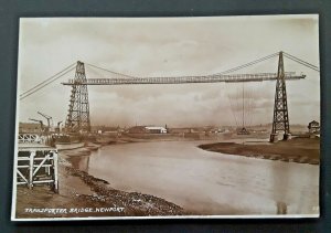Mint Vintage Newport Transporter Bridge South East Wales RPPC Postcard