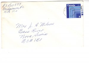 Postal Stationery Envelope, Canada, 8 Cent, Used Nova Scotia