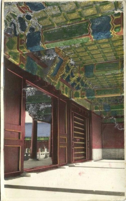 china, PEKING, Set of 9 Coloured Real Photos of the Temple of Heaven (1920s)