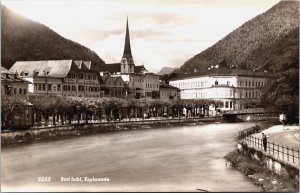 Austria Bad Ischl Esplanade  Vintage RPPC C067