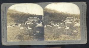 REAL PHOTO HAUKELL MOUNTAINS NORWAY NORGE SAEFER VINTAGE STEREOVIEW CARD